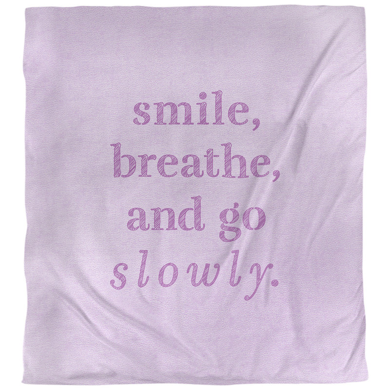 Housse de couette simple go quote lente, Housse de couette pour très grand lit, Violet