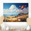 Blooming Poppies In The Meadow - Art mural prairie-565714176-565714178