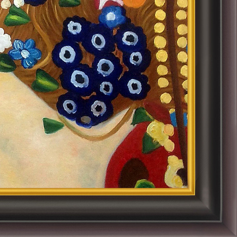 «Sea Serpents IV» par Gustav Klimt, peinture encadrée, H 26 po x l 30 po x P 2 po, Encadré opulent