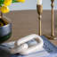 Small Decorative Two-Link Marble Chain with Elegant Cream Finish