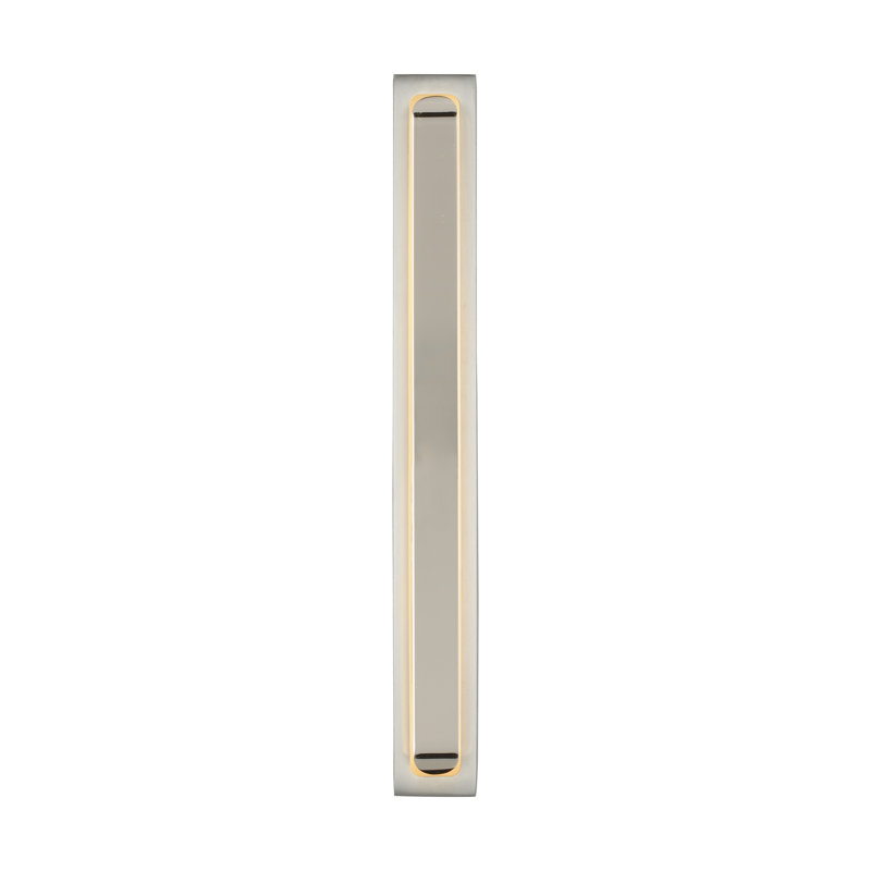 Bloccare 1 - Light LED Vanity Light, 12.9" H x 1.5" W x 1.4" D, Satin Nickel