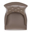 Chaise d'appoint rembourrée en lin et capitonnée Dann-1509460013