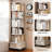 6 Tier Rotating Bookshelf, 360° Display Round Spinning Bookshelf with Wheels and Drawer, Space-Saving, Small Space Rotating Bookshelf Tower for Bedroom, Living Room, Home, Office-917310343