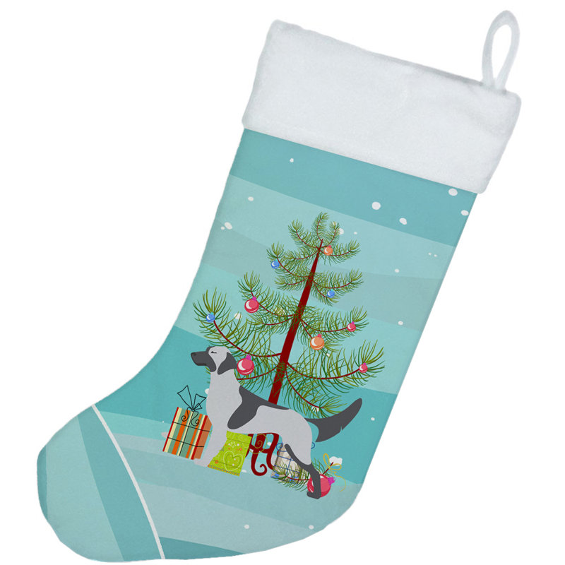 Chaussette de noël joyeux de noël, Setter anglais
