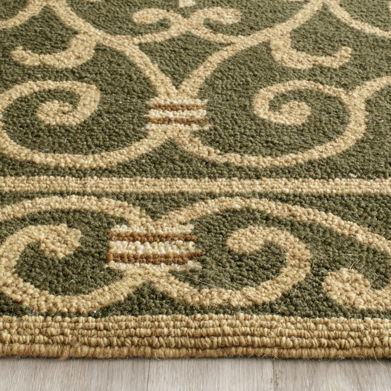 Chelsea Hand Hooked Wool Pile Oriental Rug, Runner 2'6" x 8'