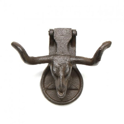 Cast Iron Cow Head Door Knocker