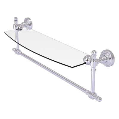 Retro Wave Bracket Shelf with Towel Bar