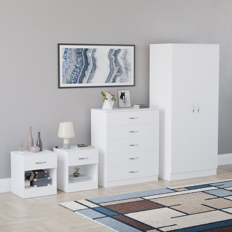 Maybery Piece Bedroom Set, White