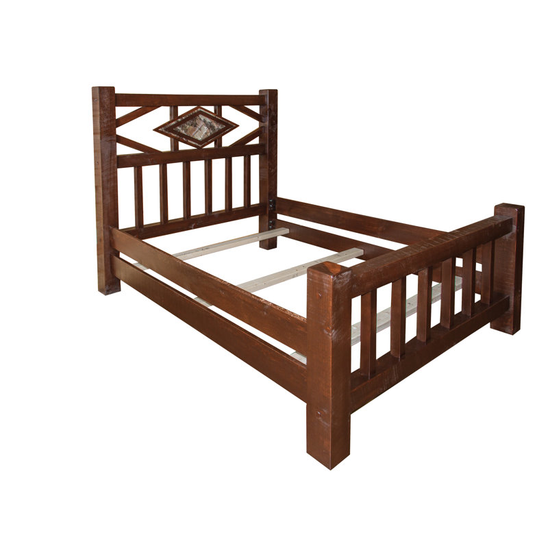 Turk Solid Wood Slat Bed, Full