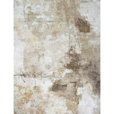 Abstract Area Rug in Beige And Brown