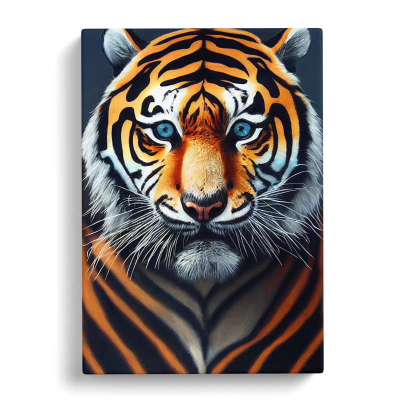 Tiger Conceptual - Wrapped Canvas, 60cm H x 40cm W x 3cm D
