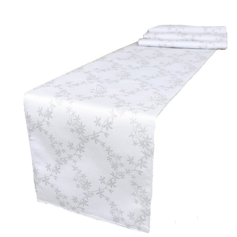 Giard Floria Table Runner, Gray