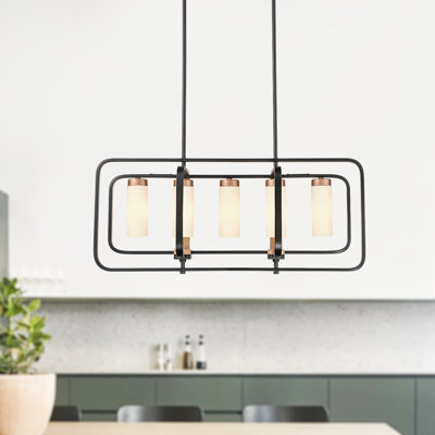 Lustre linéaire moderne à 5 lumières Rex