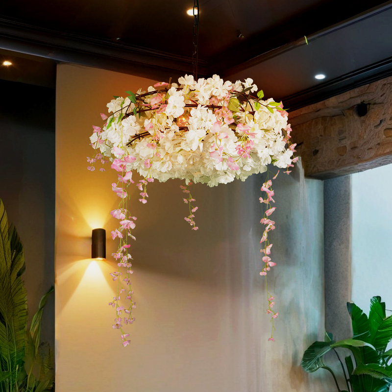 Lustre à fleurs 3 lumières