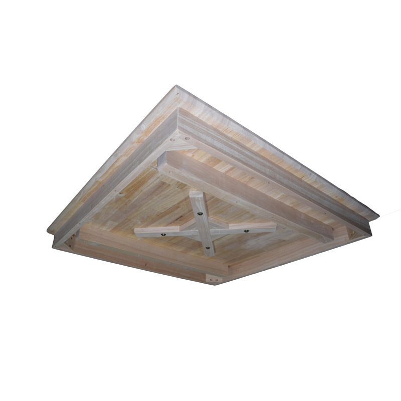 36'' Unfinished Solid Hardwood Square Table Top