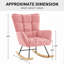 Chaise berçante rembourrée Jillan-81773944