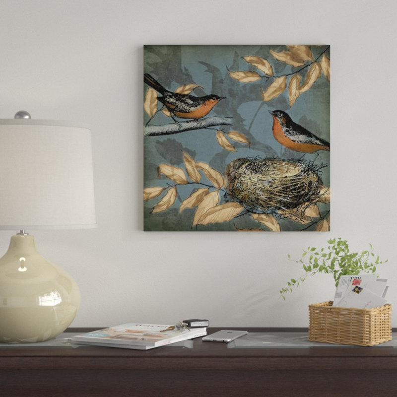 «Songbird Fable II», reproduction sur toile, H 48 po x l 48 po x P 1,5 po, Toile tendue, Pas de tapis