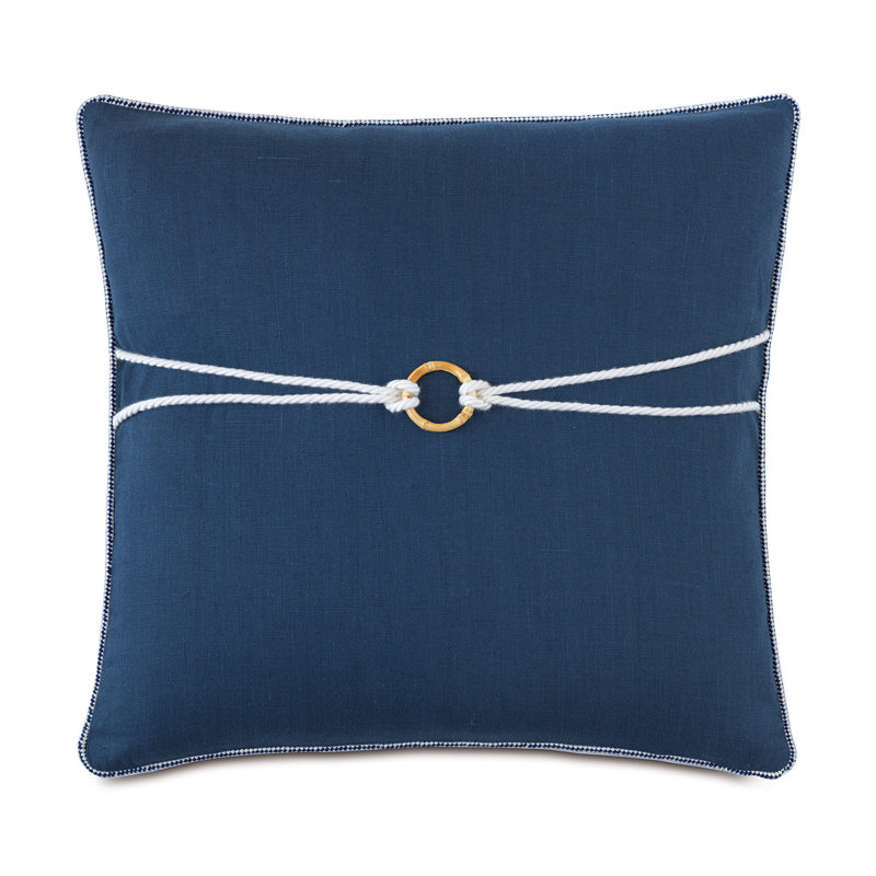 Nautical Linen Square Pillow Cover & Insert