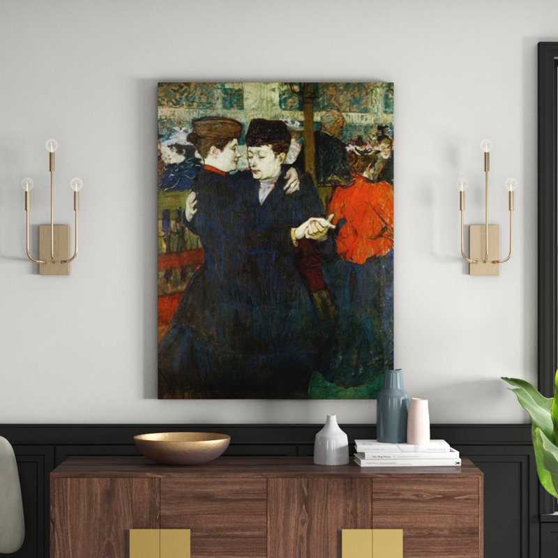 Henri De Toulouse-Lautrec - Wrapped Canvas Painting, 120cm H x 90cm W x 1.8cm D