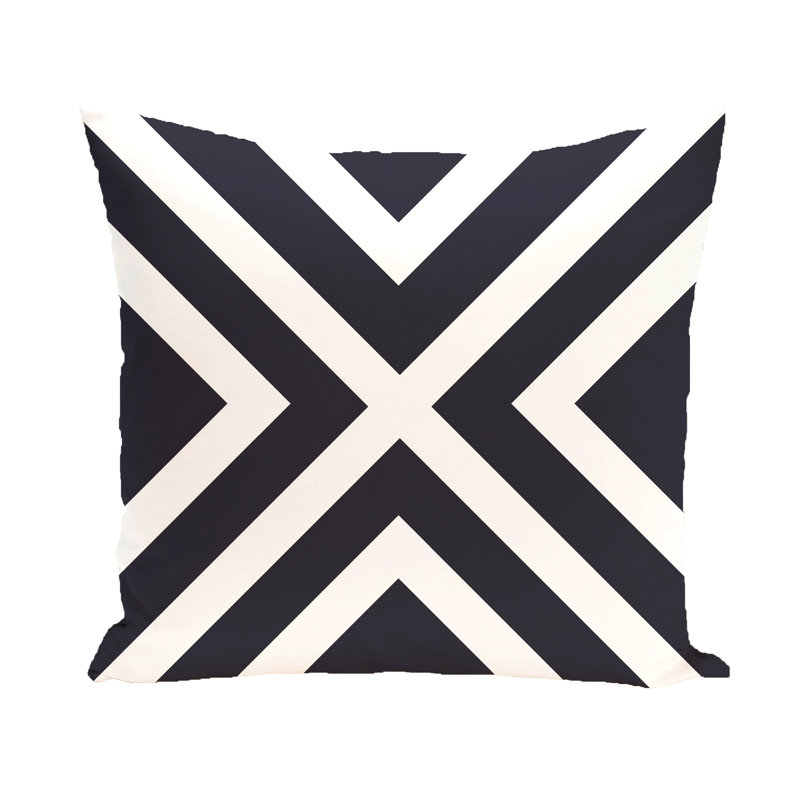 Housse et insert de coussin carré Coastal Calm, Bleu marine, H 20 po x l 20 po