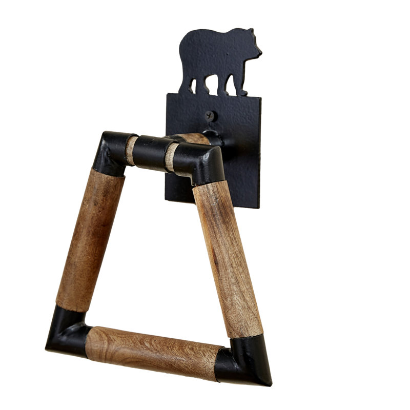 Barre à serviettes murale 6,75 po Wild Woods Bear