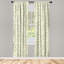 Paire de rideaux semi-transparents avec passe-tringle Daisy-45986693