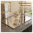 65" x 21" Symmetrical Arch LED Full Length Wall Mirror, Dimmable 3-Color Lighted Mirror with Frosted Border