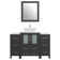 Megara 48'' Single Bathroom Vanity with Engineered Marble Top with Mirror