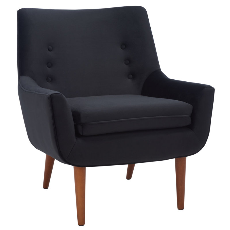 Chaise d'appoint Arguello, Velours noir