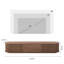 Console média minimaliste en bois avec porte à enroulement, entièrement assemblée-2135715659-2135715658