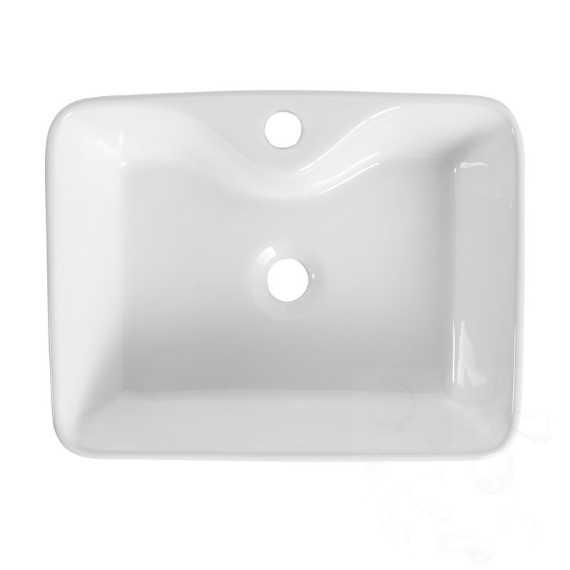 Ceramic Rectangular Bathroom Sink