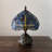 Simonetti Tiffany Mini Table Lamp Dragonfly Blue Stained Glass LED Bulb Dragonfly Base 10"W*10"D*14"H*-1024287014