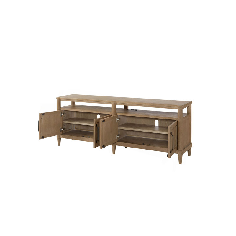 Entertainment Console With Storage And Transitional Design