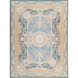 Aubusson Renaissance Wool Oriental Area Rug