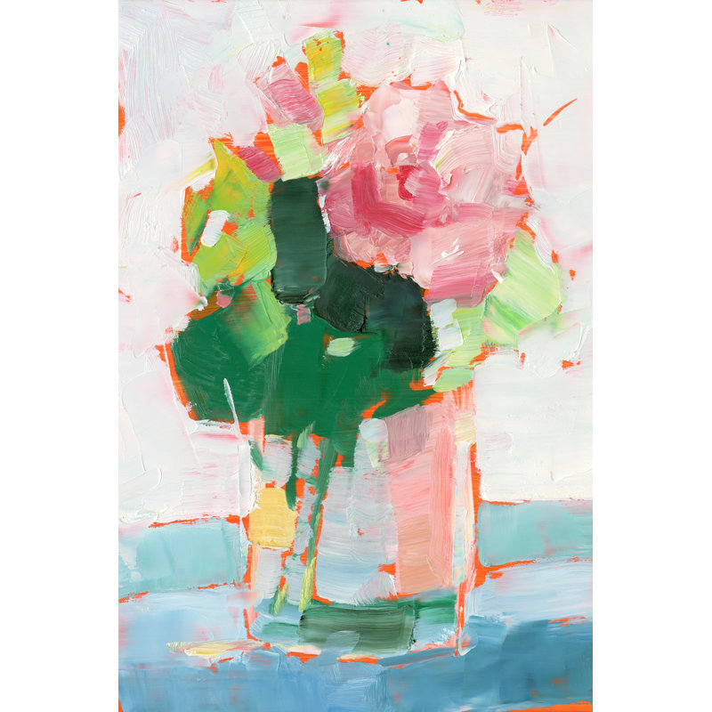 Fleurs coupées I, H 12 po x l 8 po x P 1,25 po