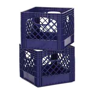 Storage container CRATE M, 28 cm, collapsible, blue, 3 Sprouts 