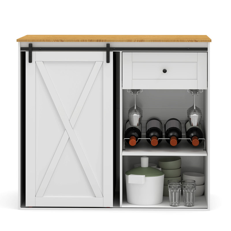 Buffet avec rangement, armoire à café, station café, armoire d'appoint avec support à vin pour la cuisine, le salon, le vestibule