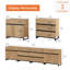 Buffet multifonctionnel Aadam 4-en-1 avec tablettes réglables et 6 tiroirs-1716779273