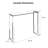 Lenita 30'' Glass Top Console Table-1828891219-1811084776