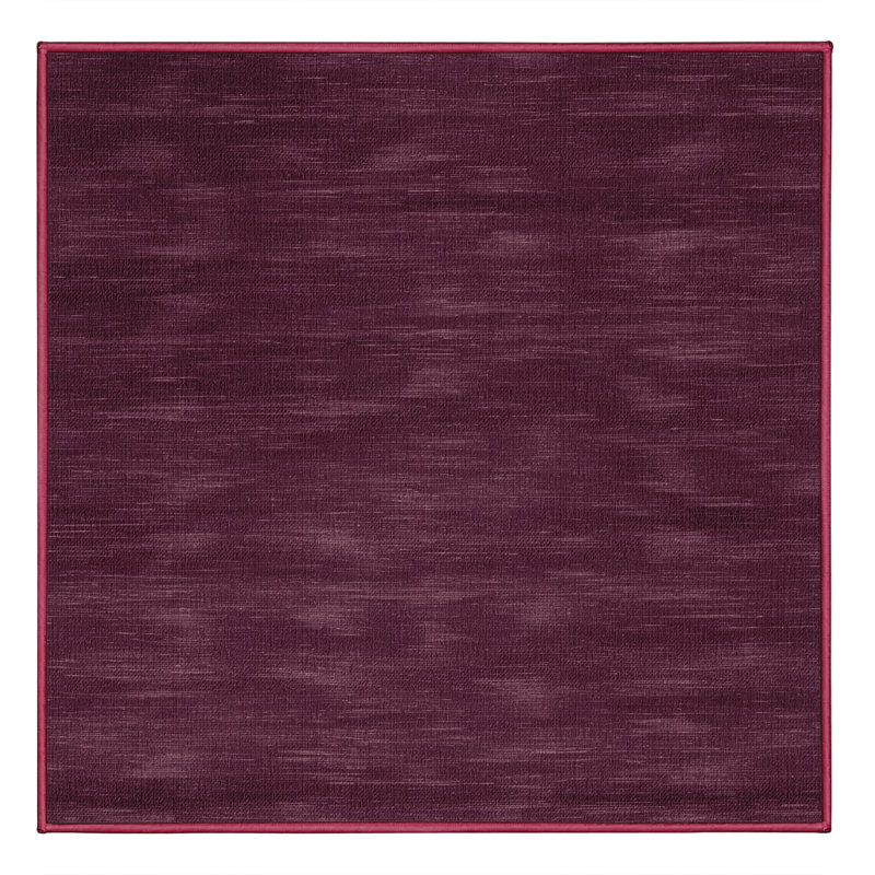 Machine Washable Solid Red Area Rug