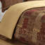4 Piece Comforter Brown For Queen Bed - Chenille Front, Solid Dyed Back, Soft Satin Decorative Trim