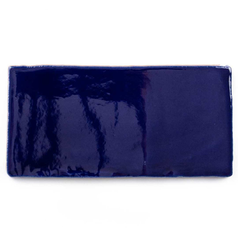 Diana 3" x 6" Subway Glossy Ceramic Wall Tile, Sapphire