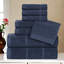 Ensemble de serviettes de bain 8 pièces Milo Smart Twist Viscose-106691650-106691652