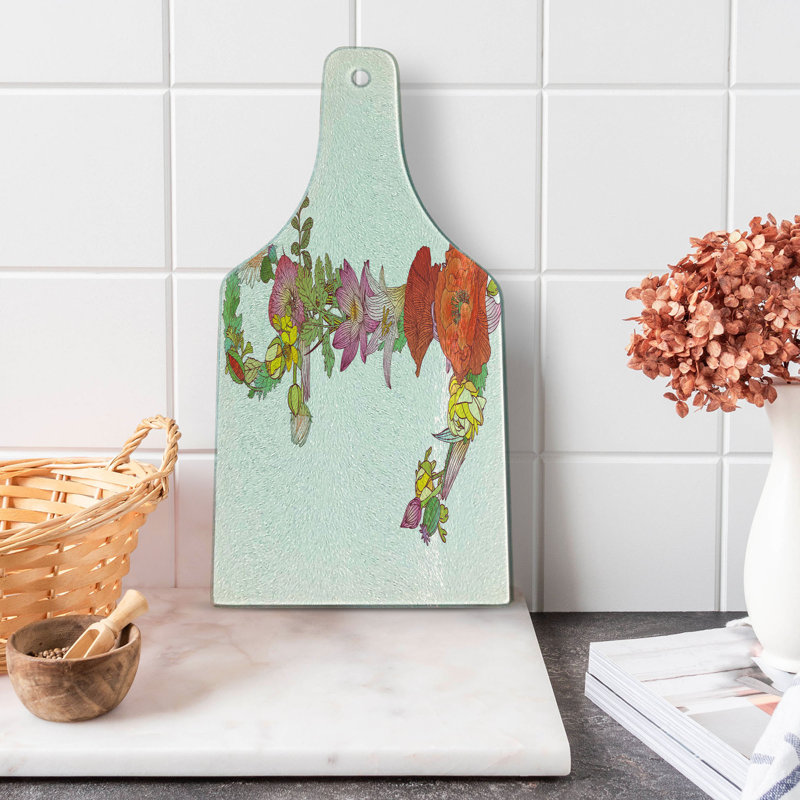 Multicolore planche à découper en verre trempé Ambesonne