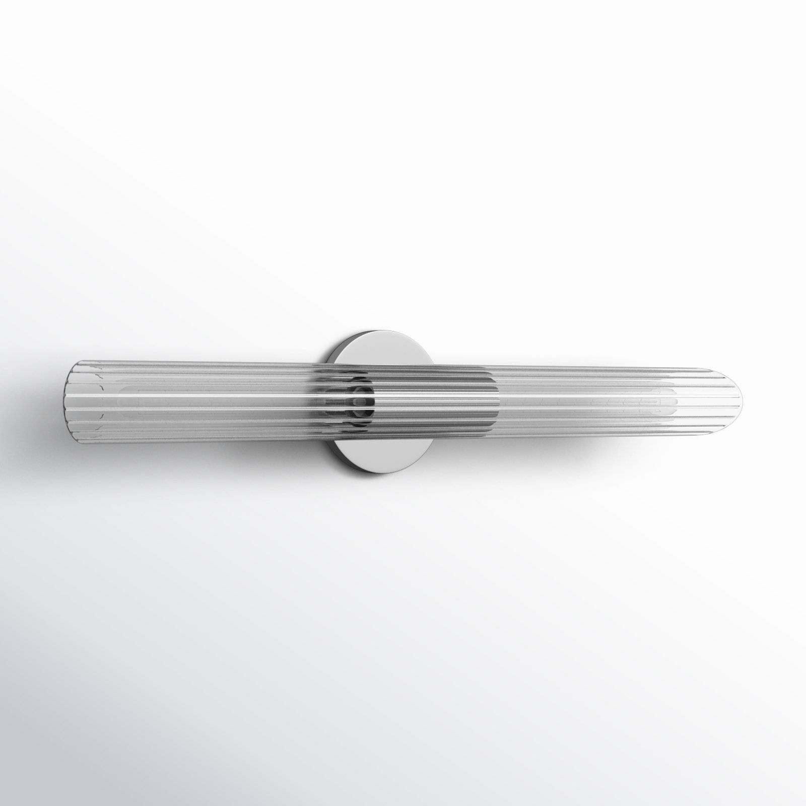 Anston 2 Light Glass Dimmable Armed Sconce, Polished Nickel