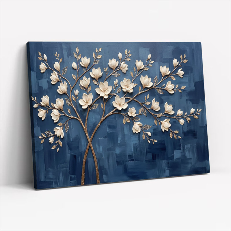 «Gallery Wrap», art mural sur toile pour le salon, la chambre à coucher, le bureau ou le vestibule - décoration murale décorative avec art floral