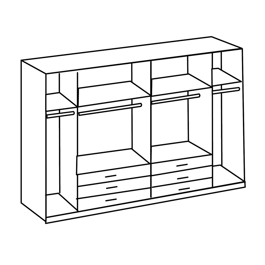 Drehtürenschrank Mourya