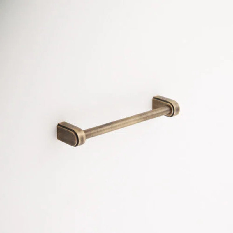 Madelyn Carter Elsa Solid Brass Drawer Pull, Antique Brass, 6"