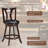 Emillee Swivel Upholstered Counter Stool