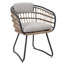 Ensemble de 2 chaises d'extérieur en osier